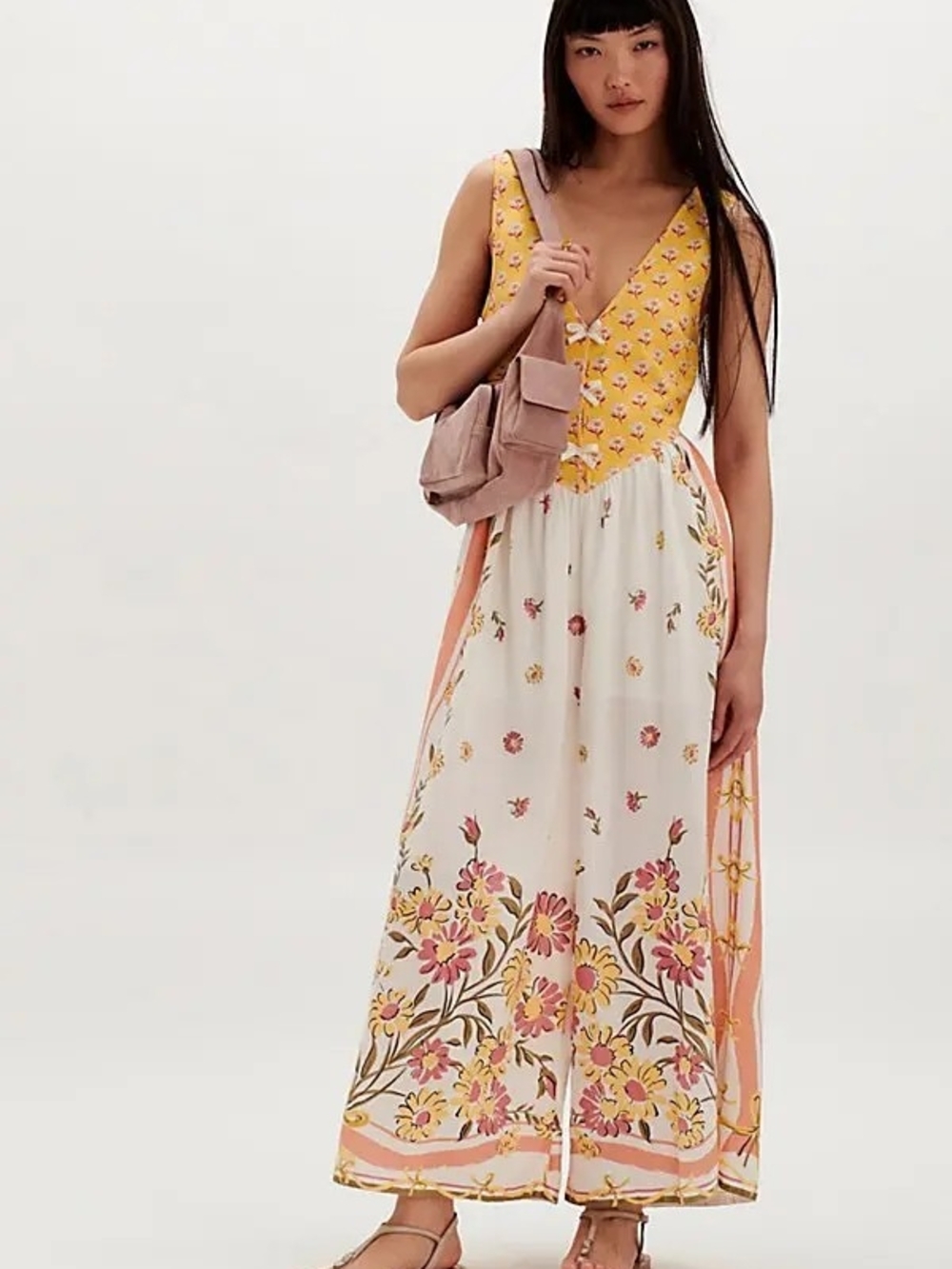 Free People Bali Honeydew Jumpsuit Size Small, Nwt